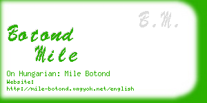 botond mile business card